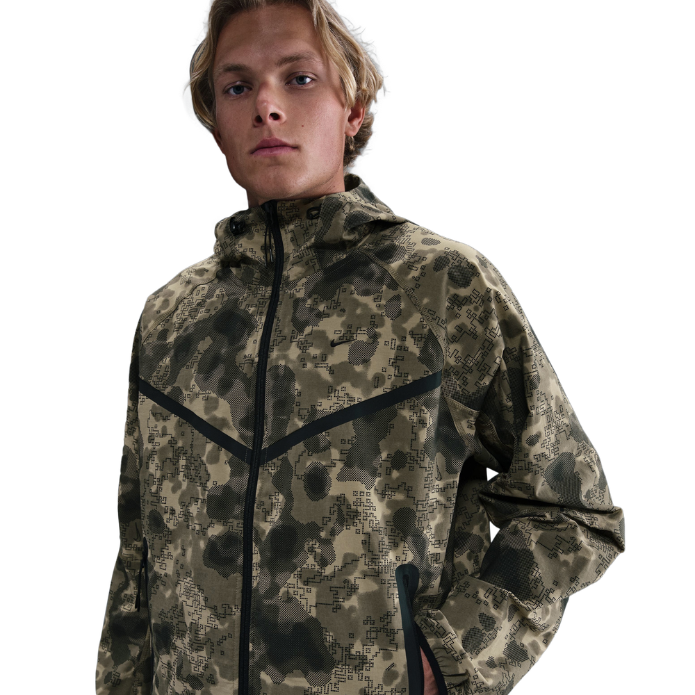 Nike Tech Woven Jacket AOP 'Neutral Olive/Black'