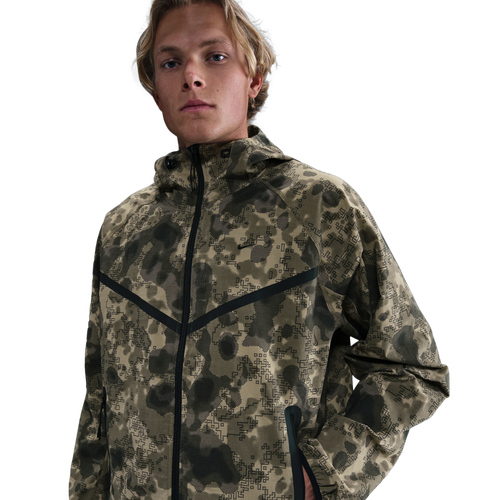 MENS - Nike Tech Woven Jacket AOP - Neutral Olive/Black