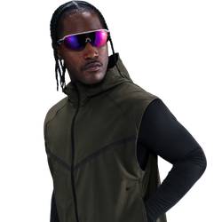 Men's - Nike DriFIT Tech Woven Vest - Sequoia/Black