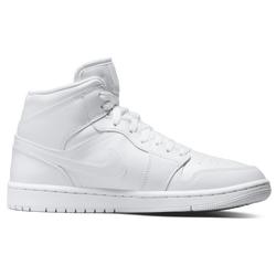 Women's - Jordan AJ 1 Mid 365 - White/White/White