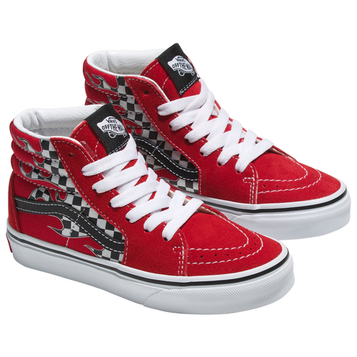 

Vans Boys Vans Sk8-Hi - Boys' Preschool Shoes White/Black/Red Size 1.0