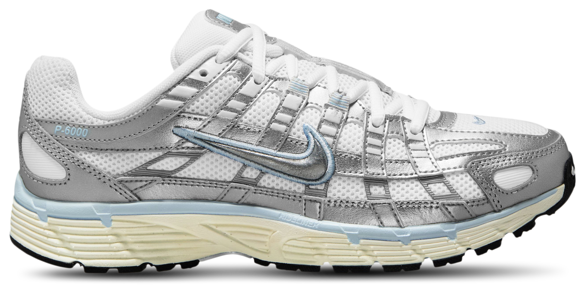 (W) Nike P-6000 White Blue Tint ★ BV1021-106 Nike P-6000 White Blue Tint Sail Metallic Silver (Women's
