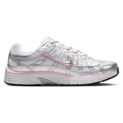 Women's - Nike P-6000 - White/Mtlc Silver/Elemental Pink