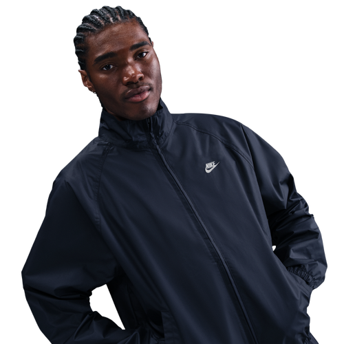 MENS - Nike CLUB ROSCOE FZ JACKET - Obsidian/White