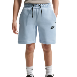 Boys' Grade School - Nike NSW Tech Fleece Short - Hydrogen Blue/Black