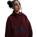 Nike NSW Tech Fleece Oversized Pullover Hoodie - Nike Dark Team Red/Black