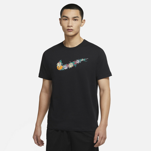 

Nike Mens Nike Fran Swoosh T-Shirt - Mens Black Size S