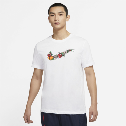 

Nike Mens Nike Fran Swoosh T-Shirt - Mens White Size S
