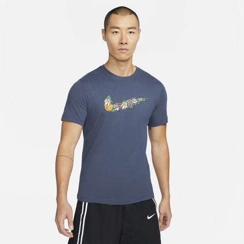 

Nike Mens Nike Fran Swoosh T-Shirt - Mens Thinder Blue Size S