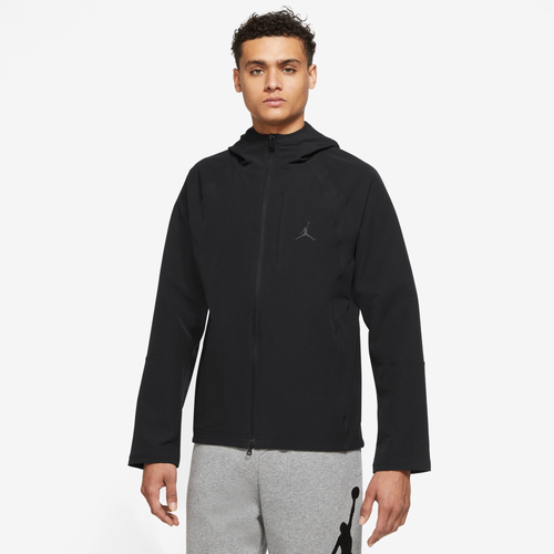 Jordan Mens  Dri-fit Statement Winterized Full-zip Jacket In Black/dk Smoke Gray