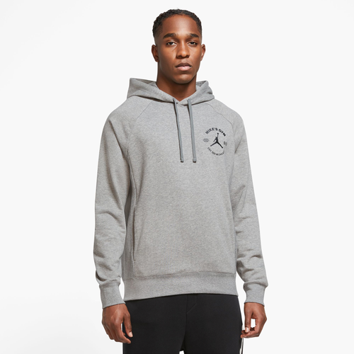 

Jordan Mens Jordan Sport Fleece Pullover - Mens Grey/Black Size L