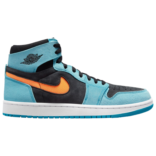 

Jordan Mens Jordan AJ1 Zoom CMFT 2 - Mens Basketball Shoes Blue/Orange Size 13.0