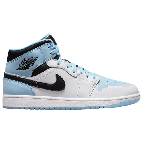 Shop Jordan Mens  Aj 1 Mid Se In White/blue/black