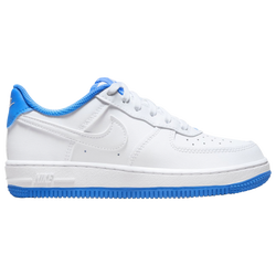 Boys' Preschool - Nike Air Force 1 Ess - White/White/Light Photo Blue