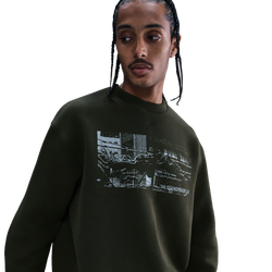 Men's - Nike Tech Fleece Crew GX - Sequoia/Black