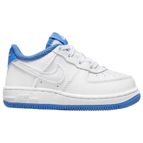 

Nike Boys Nike Air Force 1 Ess BT - Boys' Toddler Shoes White/White/Light Photo Blue Size 06.0