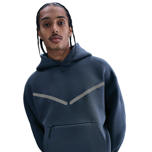 MENS - Nike Tech Pullover Graphic Hoodie - Thunder Blue/Black
