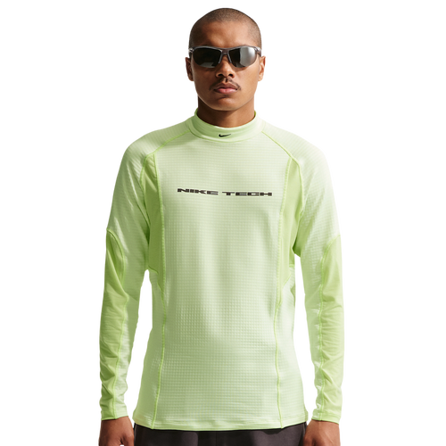 MENS - Nike Tech Pro Layer L/S Thermal Top - Volt Tint/Lt Liquid Lime