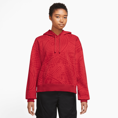 

Jordan Womens Jordan Brooklyn Fleece Pullover - Womens Red Size S