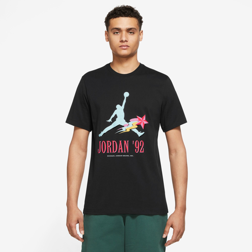 

Jordan Mens Jordan Air Stretch Short Sleeve Crew - Mens Black/Black Size S