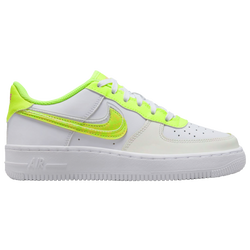 Boys' Grade School - Nike Air Force 1 LV8 - Volt/White/Multi