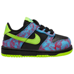 Boys' Toddler - Nike Dunk Low SE - Multi/Volt/Black