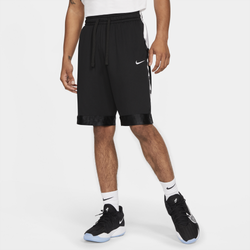 Men's - Nike Elite Stripe 10" Shorts - Black/Black/White