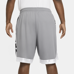 Men's - Nike Elite Stripe 10" Shorts - Cool Grey/White/White