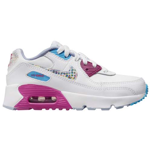 

Nike Girls Nike Air Max 90 LRT 90 SE - Girls' Preschool Running Shoes Active Fuchsia/White/Multi Size 01.5