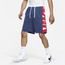 Nike Starting 5 Block Shorts - Men's Navy/White