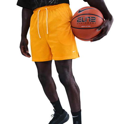 MENS - Nike Dri-FIT 5" Mesh Shorts - University Gold/White