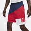 Nike Starting 5 Asymmetrical 8" Shorts - Men's Midnight Navy/University Red/White