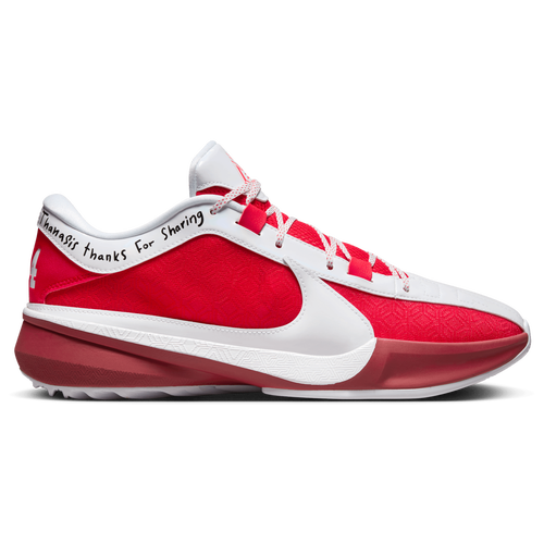 

Nike Mens Nike Zoom Freak 5 - Mens Basketball Shoes University Red/White/Bright Crimson Size 13.0