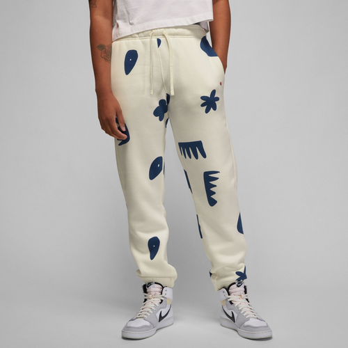 

Jordan Womens Jordan Brooklyn Fleece Pants - Womens White/Blue Size S