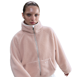 Women's - Nike NSW Street Sherpa Jacket - Silt Red/Sail