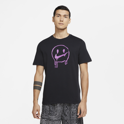 Men's - Nike Swoosh Smile T-Shirt - Black/Purple