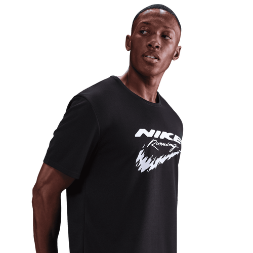 MENS - Nike Dri-Fit UV Run Energy Miler S/S T-Shirt - Black