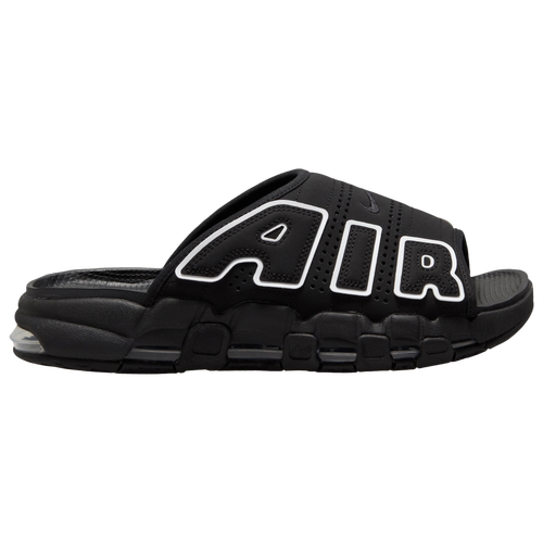 

Nike Mens Nike Air More Uptempo Slides - Mens Shoes White/Black Size 10.0