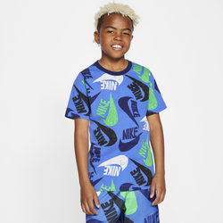 Boys' Grade School - Nike All Over Print Marker Mash T-Shirt - Blue/White/Green