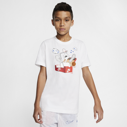 Boys' Grade School - Nike Shoebox AF1 T-Shirt - White/White