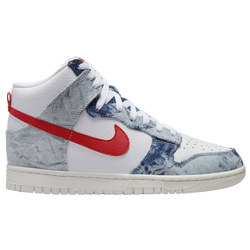 Women's - Nike Dunk High - Red/Multi/White