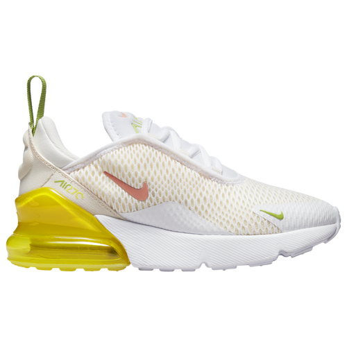 

Boys Preschool Nike Nike Air Max 270 - Boys' Preschool Shoe White/Red/Yellow Size 13.0
