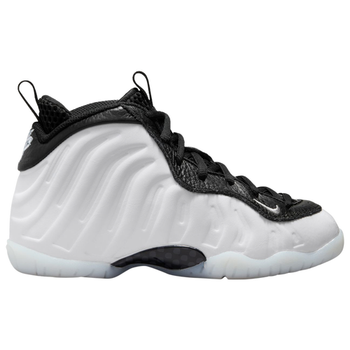 

Boys Preschool Nike Nike Little Posite One - Boys' Preschool Shoe White/Silver/Black Size 02.5