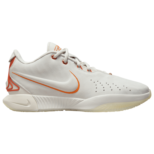 

Nike Mens LeBron James Nike Lebron XXI - Mens Basketball Shoes Beige/Orange Size 10.0