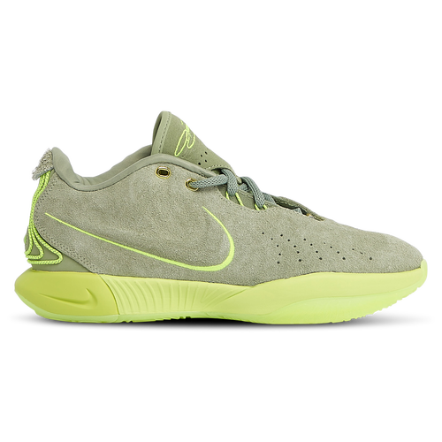 

Nike Mens Nike Lebron XXI - Mens Basketball Shoes Oil Green/Vapor Green/Sanddrift Size 8.5