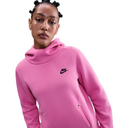 Women's - Nike NSW Tech Fleece Hoodie - Playful Pink/Black