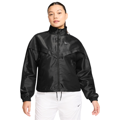 WOMENS - Nike NSW Shine Windrunner Jacket - White/Black