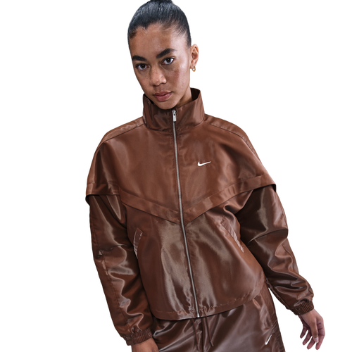 WOMENS - Nike NSW Shine Windrunner Jacket - Fauna Brown/Sail