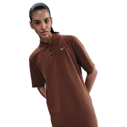 Women's - Nike NSW Essentials Polo Dress - Fauna Brown/Sail