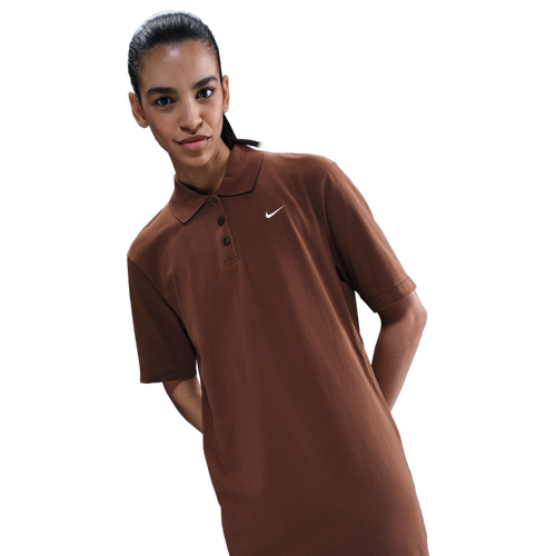  - Nike NSW Essentials Polo Dress - Fauna Brown/Sail